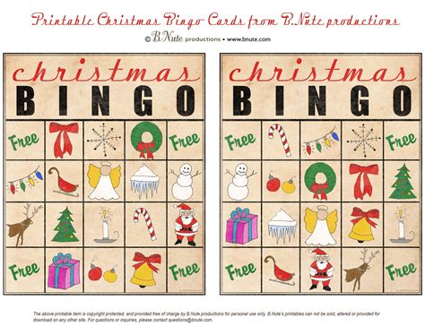 bingo weihnachten kostenlos